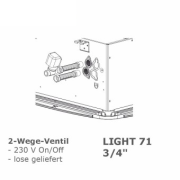 2 Wege Ventilbaugruppe 3/4", LIGHT 71, extern, lose